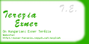 terezia exner business card
